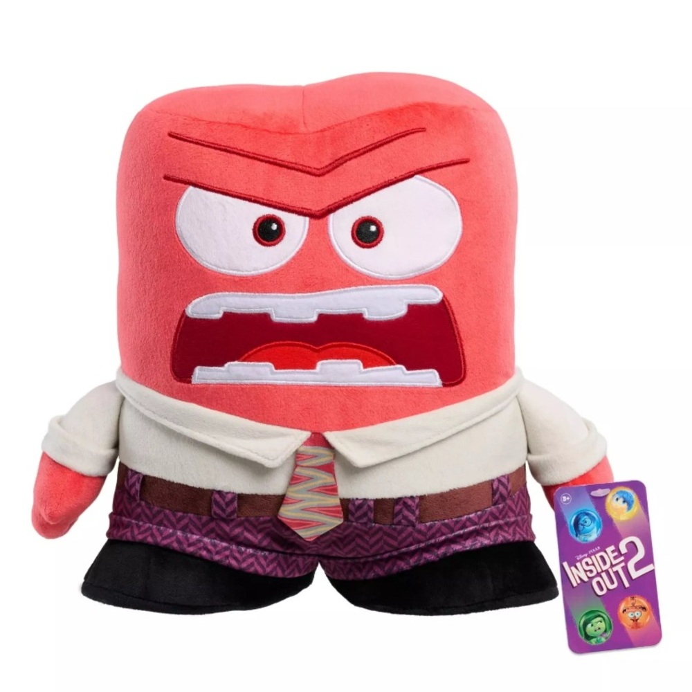 10.5" ANGER Disney Inside Out 2 LARGE PLUSH Red Emotion 2025